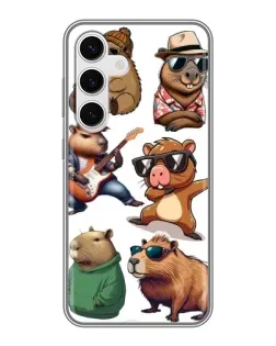 Чехол для Samsung Galaxy S24 с картинкой «Крутые капибары музыканты» Чехол для Samsung Galaxy S24 с картинкой «Крутые капибары музыканты»
