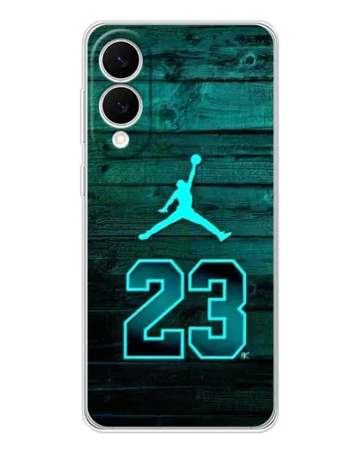Чехол для Samsung Galaxy S25 Edge с картинкой «Jordan Cyan 23» Чехол для Samsung Galaxy S25 Edge с картинкой «Jordan Cyan 23»