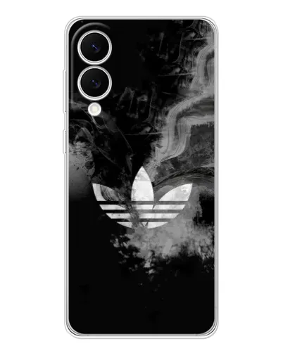 Чехол для Samsung Galaxy S25 Edge с картинкой «Абстрактный дым Adidas»