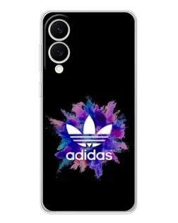 Чехол для Samsung Galaxy S25 Edge с картинкой «Взрыв красок Adidas»