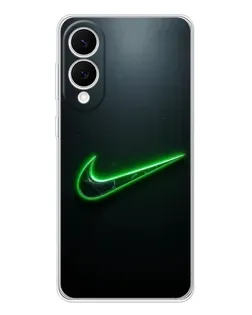 Чохол для Samsung Galaxy S25 Edge з картинкою «Неоновий контур Nike»