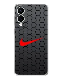 Чохол для Samsung Galaxy S25 Edge з картинкою «Nike — карбонова сітка»
