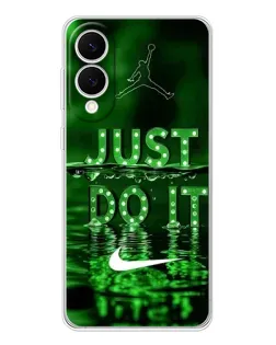 Чохол для Samsung Galaxy S25 Edge з картинкою «Зелений неоновий Nike»