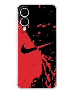 Чохол для Samsung Galaxy S25 Edge з картинкою «Червоні бризки Nike»