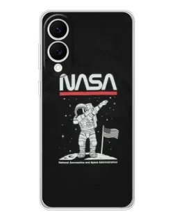 Чехол для Samsung Galaxy S25 Edge с картинкой «NASA — шагаем по Луне» Чехол для Samsung Galaxy S25 Edge с картинкой «NASA — шагаем по Луне»