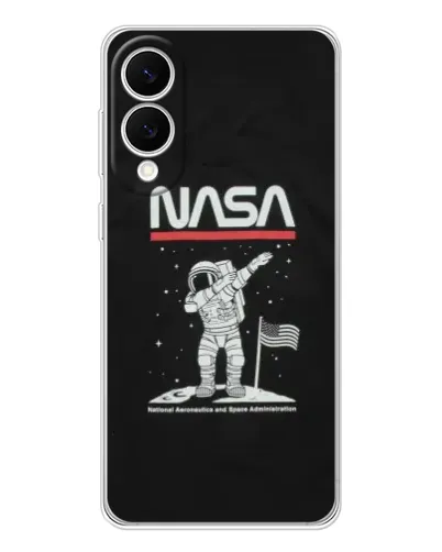 Чехол для Samsung Galaxy S25 Edge с картинкой «NASA — шагаем по Луне» Чехол для Samsung Galaxy S25 Edge с картинкой «NASA — шагаем по Луне»