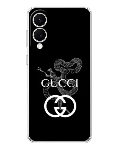 Чехол для Samsung Galaxy S25 Edge с картинкой «Gucci — серебряная змея»