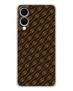Чохол для Samsung Galaxy S25 Edge з картинкою «Gucci — золоті діагоналі» Чохол для Samsung Galaxy S25 Edge з картинкою «Gucci — золоті діагоналі»