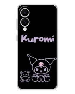 Чохол для Samsung Galaxy S25 Edge з картинкою «Kuromi — чорний мінімалізм» Чохол для Samsung Galaxy S25 Edge з картинкою «Kuromi — чорний мінімалізм»
