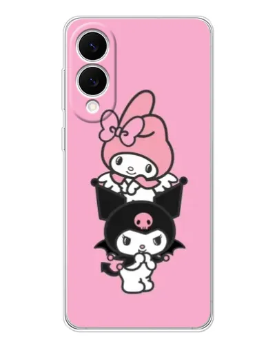 Чехол для Samsung Galaxy S25 Edge с картинкой «My Melody и Kuromi» Чехол для Samsung Galaxy S25 Edge с картинкой «My Melody и Kuromi»