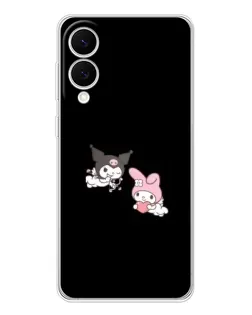 Чехол для Samsung Galaxy S25 Edge с картинкой «My Melody и Kuromi»