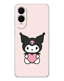 Чехол для Samsung Galaxy S25 Edge с картинкой «Kuromi и сердце»