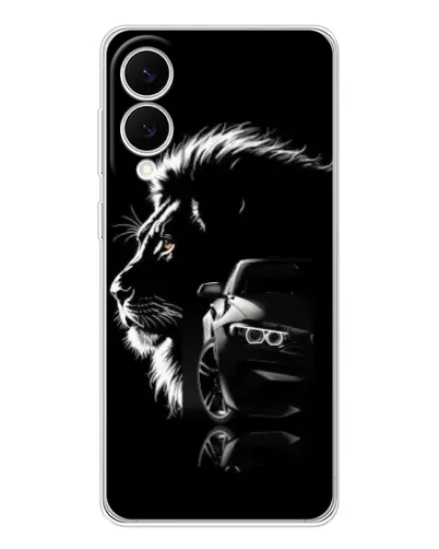 Чехол для Samsung Galaxy S25 Edge с картинкой «BMW и лев» Чехол для Samsung Galaxy S25 Edge с картинкой «BMW и лев»