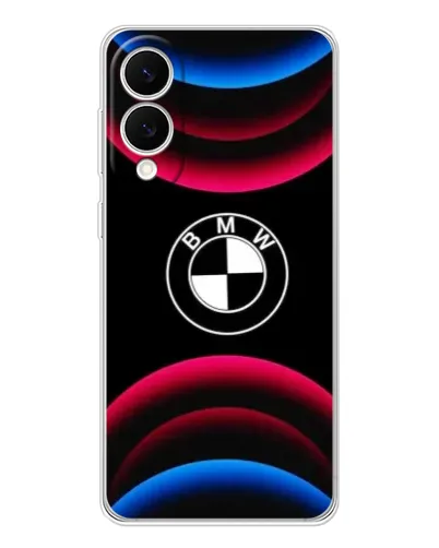 Чехол для Samsung Galaxy S25 Edge с картинкой «Логотип BMW и неоновые дуги» Чехол для Samsung Galaxy S25 Edge с картинкой «Логотип BMW и неоновые дуги»