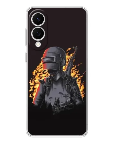 Чохол для Samsung Galaxy S25 Edge з картинкою «PUBG — вогняний силует» Чохол для Samsung Galaxy S25 Edge з картинкою «PUBG — вогняний силует»