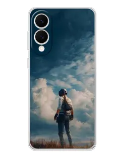 Чохол для Samsung Galaxy S25 Edge з картинкою «Герой PUBG на скелі»