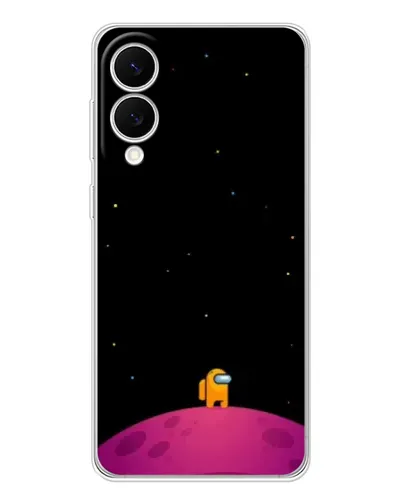 Чехол для Samsung Galaxy S25 Edge с картинкой «Одинокий герой на планете»