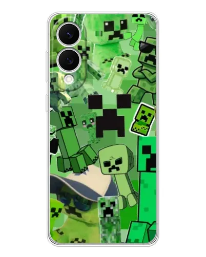 Чехол для Samsung Galaxy S25 Edge с картинкой «Криперы Minecraft»