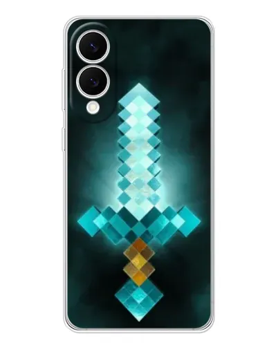 Чехол для Samsung Galaxy S25 Edge с картинкой «Алмазный меч неон»