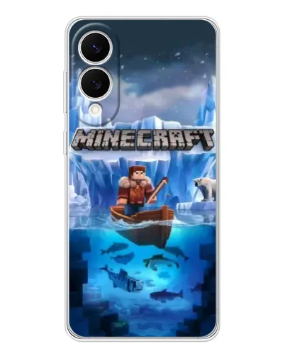Чехол для Samsung Galaxy S25 Edge с картинкой «Minecraft ледяной мир»