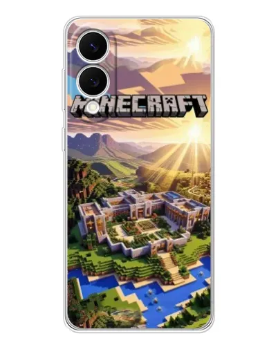 Чехол для Samsung Galaxy S25 Edge с картинкой «Minecraft панорама»