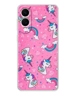 Чехол для Samsung Galaxy S25 Edge с картинкой «Unicorn паттерн розовый» Чехол для Samsung Galaxy S25 Edge с картинкой «Unicorn паттерн розовый»