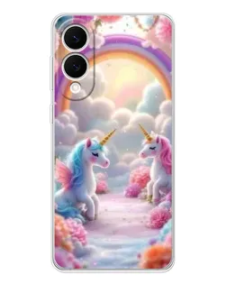 Чехол для Samsung Galaxy S25 Edge с картинкой «Радуга и единороги» Чехол для Samsung Galaxy S25 Edge с картинкой «Радуга и единороги»
