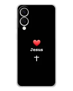 Чохол для Samsung Galaxy S25 Edge з картинкою «Серце - Jesus»