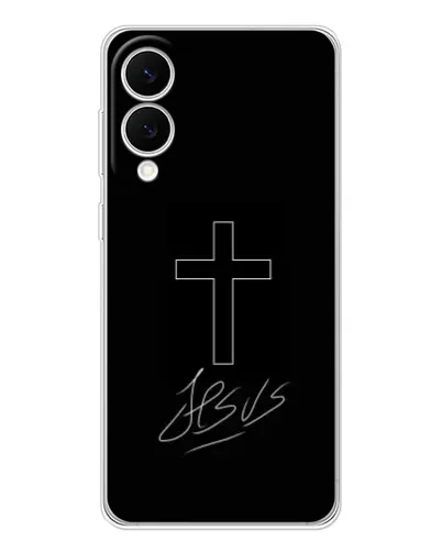Чохол для Samsung Galaxy S25 Edge з картинкою «Графічний хрест Jesus» Чохол для Samsung Galaxy S25 Edge з картинкою «Графічний хрест Jesus»