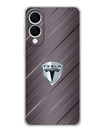 Чехол для Samsung Galaxy S25 Edge с картинкой «Металлическая текстура Tesla» Чехол для Samsung Galaxy S25 Edge с картинкой «Металлическая текстура Tesla»