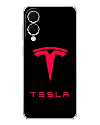 Чехол для Samsung Galaxy S25 Edge с картинкой «Tesla Red Logo» Чехол для Samsung Galaxy S25 Edge с картинкой «Tesla Red Logo»