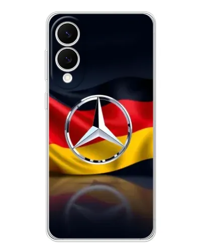 Чехол для Samsung Galaxy S25 Edge с картинкой «Mercedes — флаг Германии»