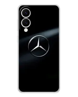Чехол для Samsung Galaxy S25 Edge с картинкой «Mercedes на металле»