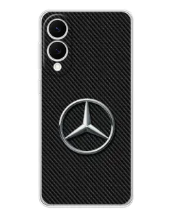 Чехол для Samsung Galaxy S25 Edge с картинкой «Карбоновый Mercedes стиль»