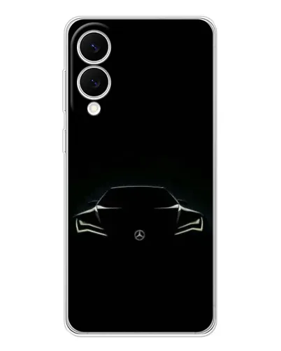 Чехол для Samsung Galaxy S25 Edge с картинкой «Mercedes — силуэт авто» Чехол для Samsung Galaxy S25 Edge с картинкой «Mercedes — силуэт авто»