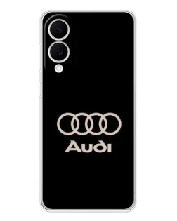 Чохол для Samsung Galaxy S25 Edge з картинкою «Audi — золотий логотип»