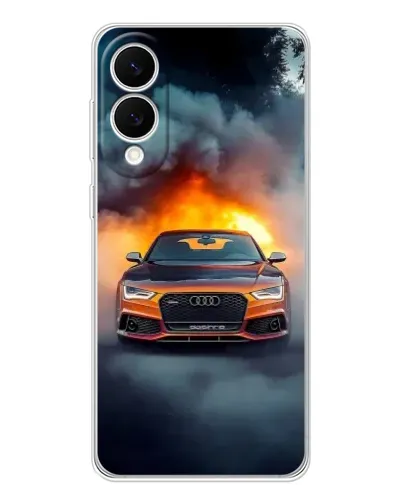 Чохол для Samsung Galaxy S25 Edge з картинкою «Audi у вогняному диму» Чохол для Samsung Galaxy S25 Edge з картинкою «Audi у вогняному диму»