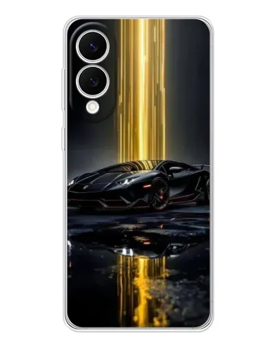 Чехол для Samsung Galaxy S25 Edge с картинкой «Ночной Lamborghini драйв»