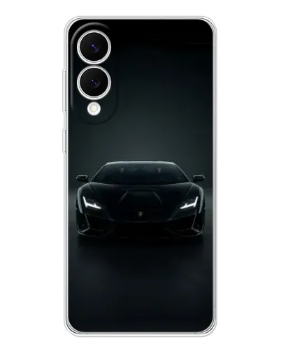 Чехол для Samsung Galaxy S25 Edge с картинкой «Черный Lamborghini Aventador»