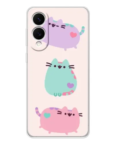 Чехол для Samsung Galaxy S25 Edge с картинкой «Pusheen трио» Чехол для Samsung Galaxy S25 Edge с картинкой «Pusheen трио»