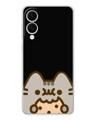 Чехол для Samsung Galaxy S25 Edge с картинкой «Пушин на черном» Чехол для Samsung Galaxy S25 Edge с картинкой «Пушин на черном»