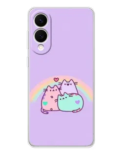Чехол для Samsung Galaxy S25 Edge с картинкой «Радужные Пушины» Чехол для Samsung Galaxy S25 Edge с картинкой «Радужные Пушины»