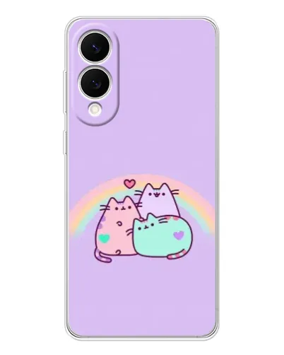 Чехол для Samsung Galaxy S25 Edge с картинкой «Радужные Пушины» Чехол для Samsung Galaxy S25 Edge с картинкой «Радужные Пушины»