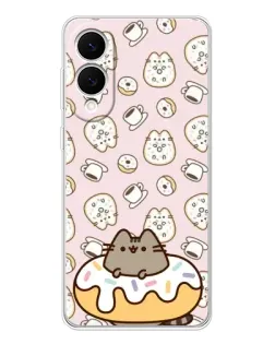 Чехол для Samsung Galaxy S25 Edge с картинкой «Пушин на пончике» Чехол для Samsung Galaxy S25 Edge с картинкой «Пушин на пончике»