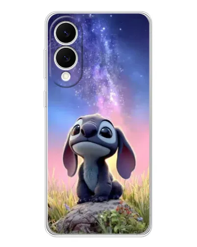 Чехол для Samsung Galaxy S25 Edge с картинкой «Стич на рассвете»