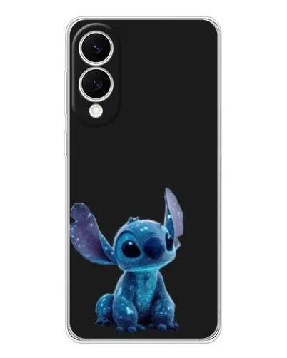 Чехол для Samsung Galaxy S25 Edge с картинкой «Стич на черном»