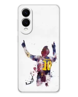 Чехол для Samsung Galaxy S25 Edge с картинкой «Акварельный Месси Барселона»