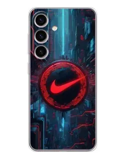 Чехол для Samsung Galaxy S25 FE с картинкой «Техногенный стиль Nike»