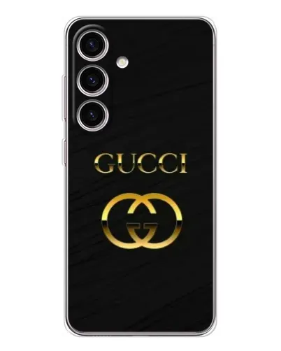 Чехол для Samsung Galaxy S25 FE с картинкой «Золотой логотип Gucci» Чехол для Samsung Galaxy S25 FE с картинкой «Золотой логотип Gucci»