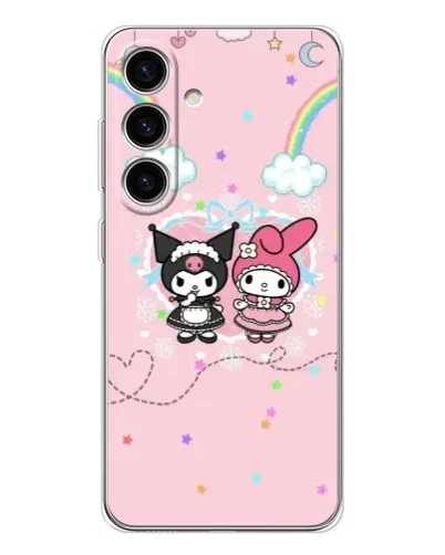 Чехол для Samsung Galaxy S25 FE с картинкой «My Melody и Kuromi»